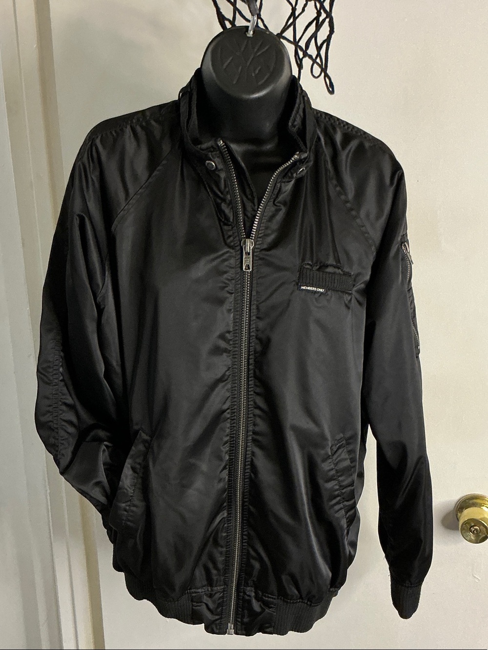 Vintage Members Only Classic Iconic Racer Jacket Size L